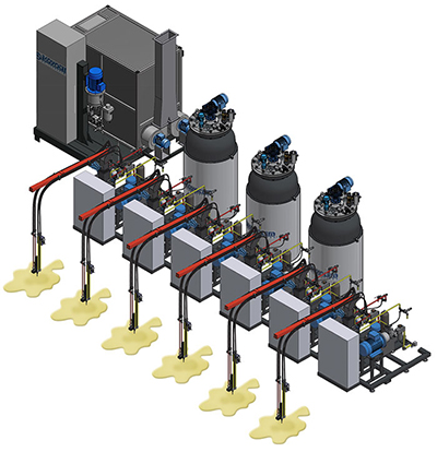 PIR/PU Injection Line